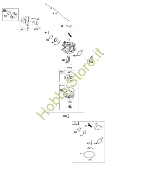 F - Carburatore B&S - 10 €¦ 103M02-0061-H1 brand Stihl